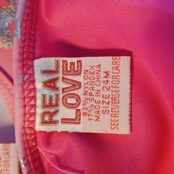 REAL LOVE 2 PIECE BATHING SUIT 24 MONTHS. - Picture 6 of 7